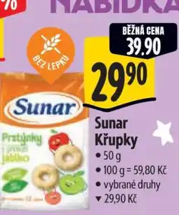 Albert Sunar křupky nabídka