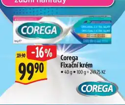 Albert Corega fixační krém nabídka