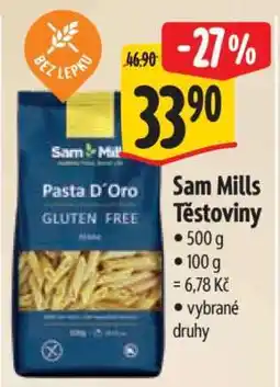 Albert Sam Mills Těstoviny nabídka