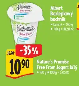Albert Nature’s Promise Free from Jogurt bílý nabídka