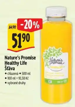 Albert Nature's Promise Healthy Life Šťáva nabídka