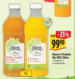 Albert Nature's Promise Bio 100% šťáva nabídka