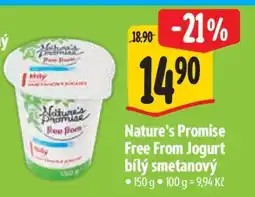 Albert Nature’s Promise Free from Jogurt bílý smetanový nabídka