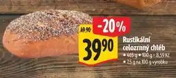 Albert Rustikální celozrnný chléb nabídka