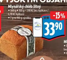 Albert Mlynářský chléb žitný nabídka