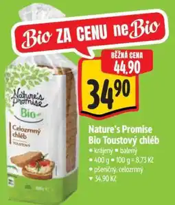 Albert Nature's Promise Bio Toustový chléb nabídka