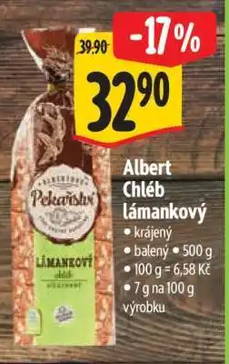 Albert Albert Chléb lámankový nabídka