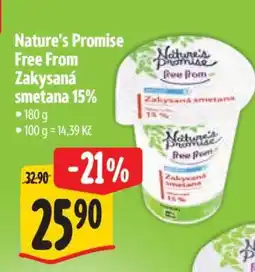 Albert Nature's Promise Free From Zakysaná smetana 15% nabídka