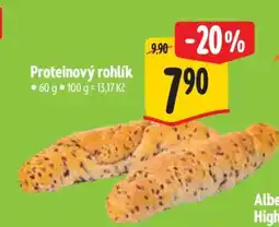 Albert Proteinový rohlík nabídka