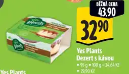 Albert Yes Plants Dezert s kávou nabídka