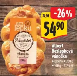 Albert Albert Bezlepková vánočka nabídka