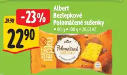 Albert Albert Bezlepkové Polomáčené sušenky nabídka