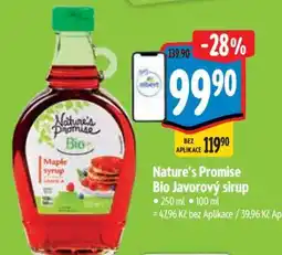 Albert Nature’s Promise Bio Javorový sirup nabídka