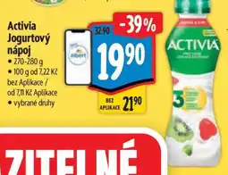 Albert Activia jogurtový nápoj nabídka