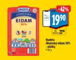 Albert Madeta Jihočeský eidam 30 plátky nabídka