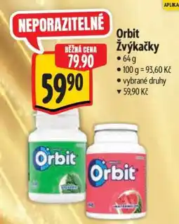 Albert Orbit žvýkačky nabídka