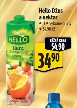 Albert Hello džus a nektar nabídka