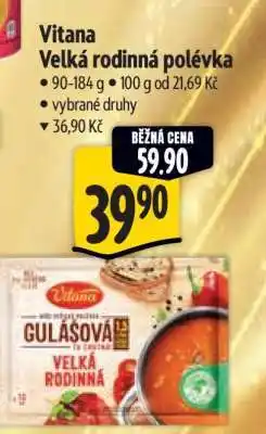 Albert Vitana Velká rodinná polévka nabídka