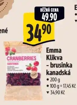 Albert Emma Klikva - brusinka kanadská nabídka