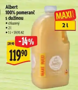 Albert Albert 100% pomeranč s dužinou nabídka