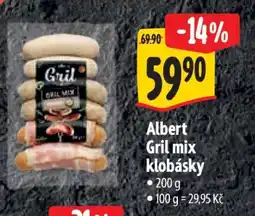 Albert Albert Gril mix klobásky nabídka
