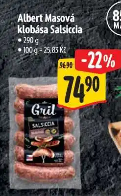 Albert Albert Masová klobása Salsiccia nabídka