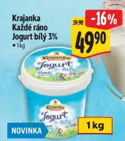 Albert Krajanka Každé ráno jogurt bílý 3% nabídka
