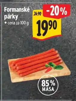 Albert Formanské párky nabídka