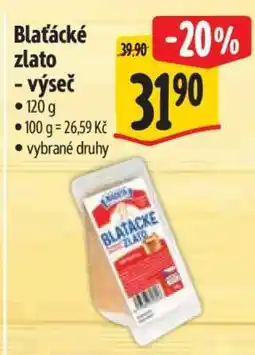 Albert Blaťácké zlato výseč nabídka