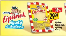 Albert Lipánek Gouda 48% plátky nabídka