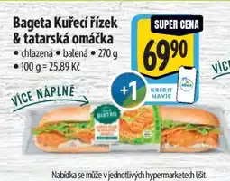 Albert Bageta Kuřecí řízek & tatarská omáčka nabídka