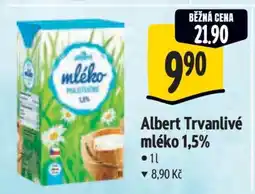Albert Albert Trvanlivé mléko 1,5 nabídka