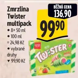 Albert Zmrzlina Twister multipack nabídka