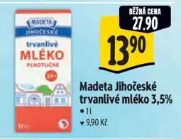 Albert Madeta Jihočeské Trvanlivé mléko 3,5% nabídka