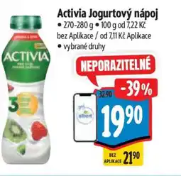 Albert Activia jogurtový nápoj nabídka