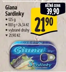 Albert Giana Sardinky nabídka