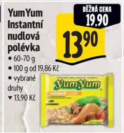 Albert YumYum Instantní nudlová polévka nabídka