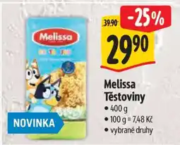 Albert Melissa těstoviny nabídka