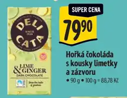 Albert Hořká čokoláda s kousky limetky a zázvoru nabídka