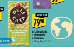 Albert Bílá čokoláda s pistáciemi a malinami nabídka