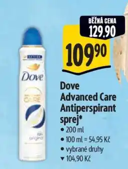 Albert Dove Advanced Care Antiperspirant sprej nabídka