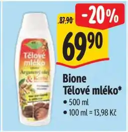 Albert Bione Tělové mléko nabídka
