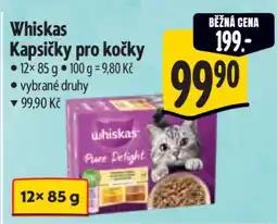 Albert Whiskas kapsičky pro kočky nabídka