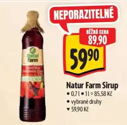 Albert Natur Farm sirup nabídka