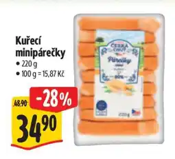 Albert Kuřecí minipárečky nabídka
