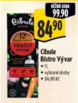 Albert Cibule Bistro Vývar nabídka