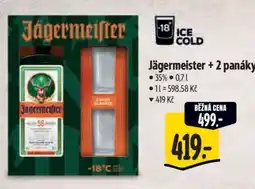 Albert Jägermeister + 2 panáky nabídka