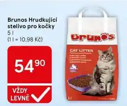 Tesco Brunos Hrudkující stelivo pro kočky nabídka