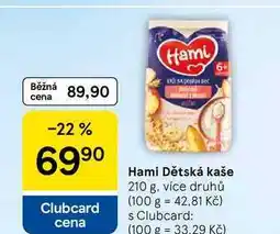 Tesco Hami Dětská kaše nabídka