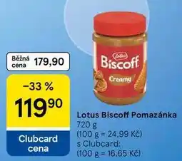 Tesco Lotus Biscoff Pomazánka nabídka